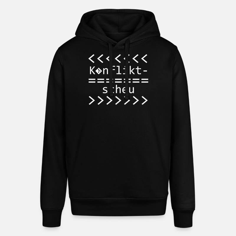 Conflict Aversion Git Nerd Shirt - Stanley/Stella SOUNDER Unisex Hoodie - black