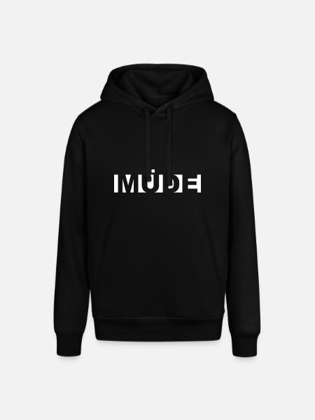 Müde 3 - Stanley/Stella Unisex Hoodie SOUNDER - Schwarz