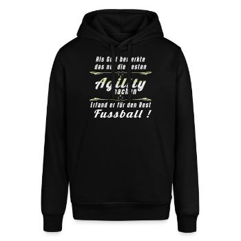 Agility für die Besten - Stanley/Stella Unisex Hoodie SOUNDER - Schwarz - Vorne - Alina (178cm) & Michal (187cm)