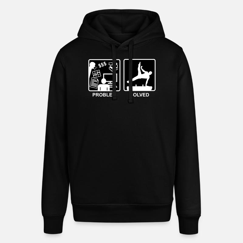 Gymnast, Gymnastics solves problems - Men - Stanley/Stella SOUNDER Unisex Hoodie - black