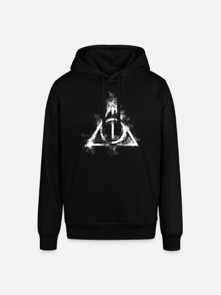 Harry Potter The Deathly Hallows Icon - Stanley/Stella SOUNDER Unisex Hoodie - black
