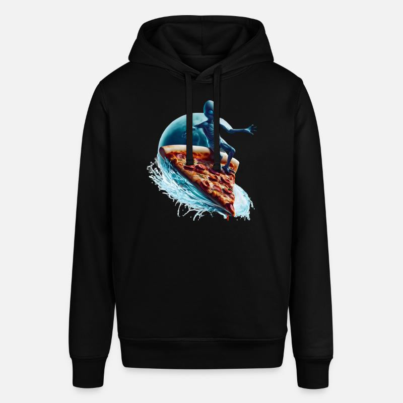 Pizza Surfer Alien - Sweat à capuche SOUNDER Stanley/Stella Unisexe - noir