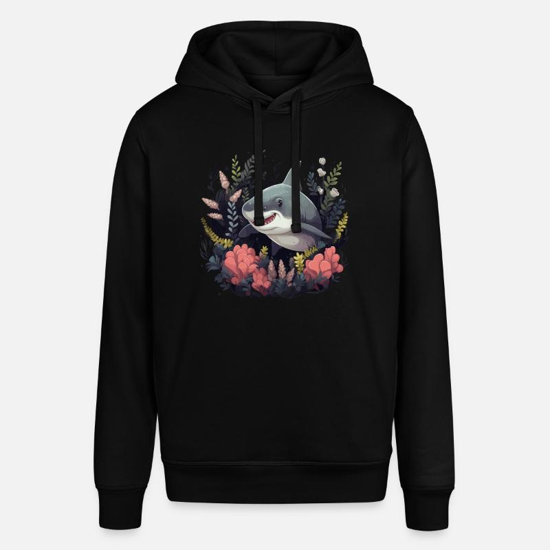 Bébé Requin blanc 2 - Sweat à capuche SOUNDER Stanley/Stella Unisexe - noir