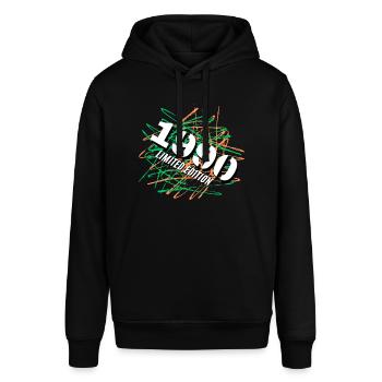 Limited Edition 1990 - Stanley/Stella SOUNDER Unisex Hoodie - black - Front - Alina (178cm) & Michal (187cm)