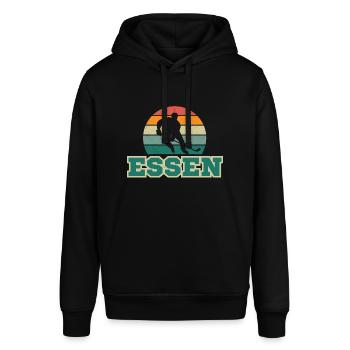 Essen, meine Stadt! - Stanley/Stella Unisex Hoodie SOUNDER - Schwarz - Vorne - Alina (178cm) & Michal (187cm)