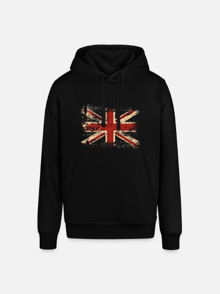 Great Britain Flag Union Jack Flag London UK - Stanley/Stella SOUNDER Unisex Hoodie - black