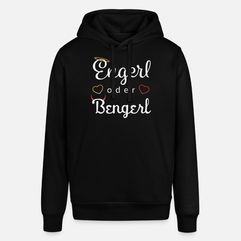 Engerl oder Bengerl - Stanley/Stella Unisex Hoodie SOUNDER - Schwarz