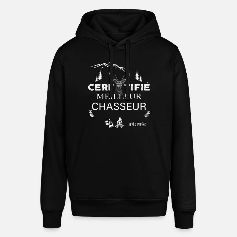 chasseur certificat de chasse - Sweat à capuche SOUNDER Stanley/Stella Unisexe - noir