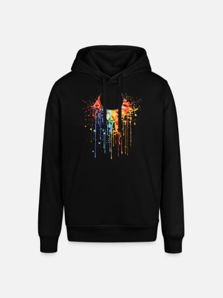 Regenbogen Farbkette - Stanley/Stella Unisex Hoodie SOUNDER - Schwarz
