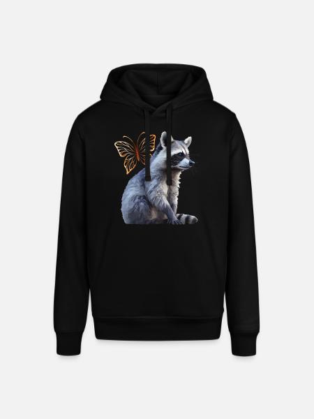 Waschbär - Stanley/Stella Unisex Hoodie SOUNDER - Schwarz