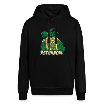 Dschungel - Stanley/Stella Unisex Hoodie SOUNDER - Schwarz - Vorne - Alina (178cm) & Michal (187cm)