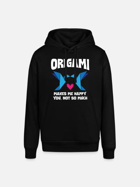 Origami Makes Me Happy - Stanley/Stella SOUNDER Unisex Hoodie - black