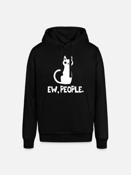 Ew People Cat Lover - Stanley/Stella SOUNDER Unisex Hoodie - black