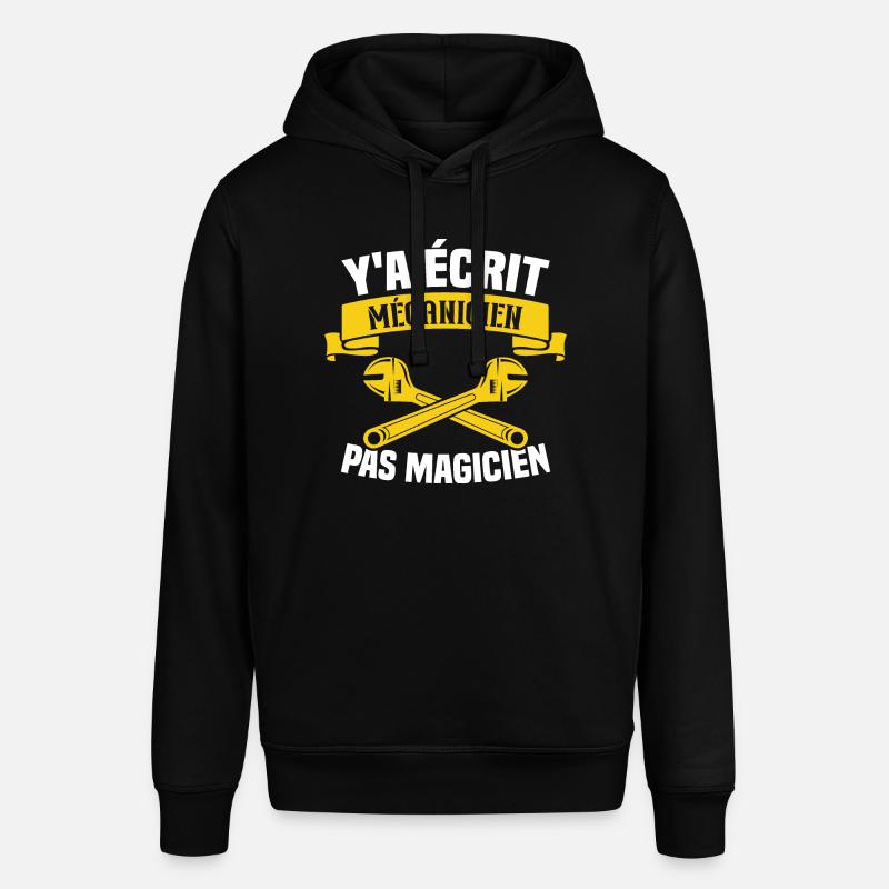 Y'a écrit mécanicien pas magicien - Sweat à capuche SOUNDER Stanley/Stella Unisexe - noir