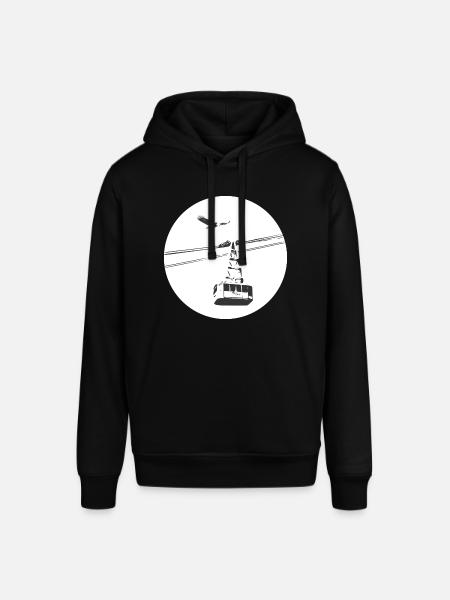 Gondola with eagle black - Stanley/Stella SOUNDER Unisex Hoodie - black