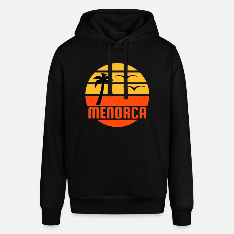 Minorque (soleil, palmier, oiseaux) - Sweat à capuche SOUNDER Stanley/Stella Unisexe - noir