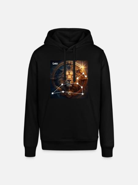 Sternzeichen Löwe - Stanley/Stella Unisex Hoodie SOUNDER - Schwarz