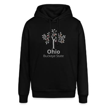 Ohio - État de Buckeye - Sweat à capuche SOUNDER Stanley/Stella Unisexe - noir - Devant - Alina (178cm) & Michal (187cm)