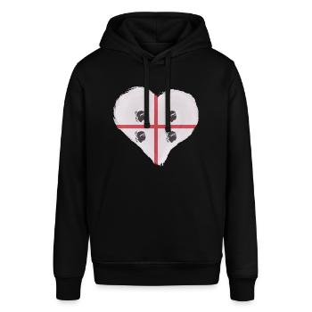 Sardinien Flagge Sardische Fahne Sardegna Fahne - Stanley/Stella Unisex Hoodie SOUNDER - Schwarz - Vorne - Alina (178cm) & Michal (187cm)