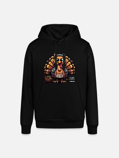 Feline's Turkey Disguise Jest - Stanley/Stella SOUNDER Unisex Hoodie - black