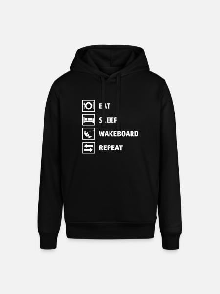 Wakeboard Saying Wakeboarder Wakeboarding - Stanley/Stella SOUNDER Unisex Hoodie - black