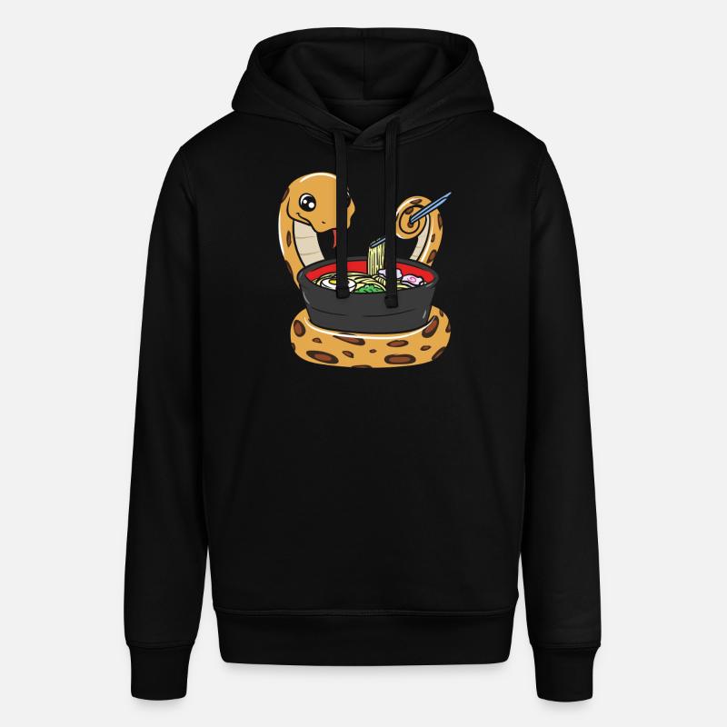 King python eating ramen - Stanley/Stella SOUNDER Unisex Hoodie - black