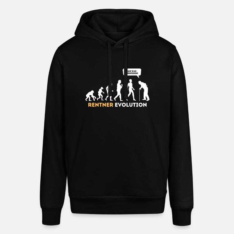 Rentner Evolution Lustig Ruhestand - Stanley/Stella Unisex Hoodie SOUNDER - Schwarz
