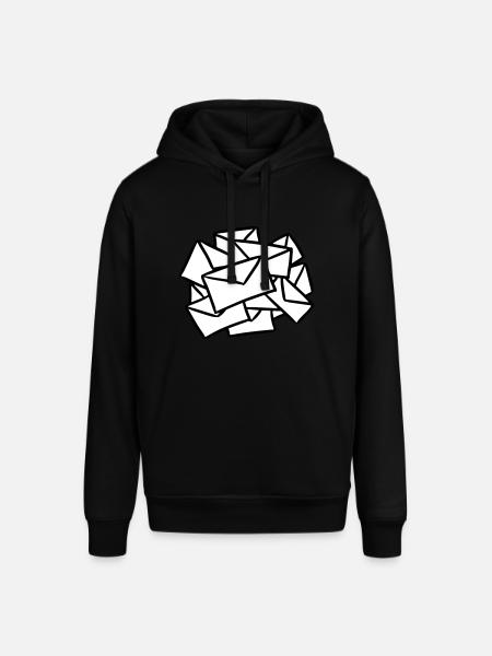 Breve postbud breve brev mail post beskeder - Stanley/Stella SOUNDER unisex hoodie - sort