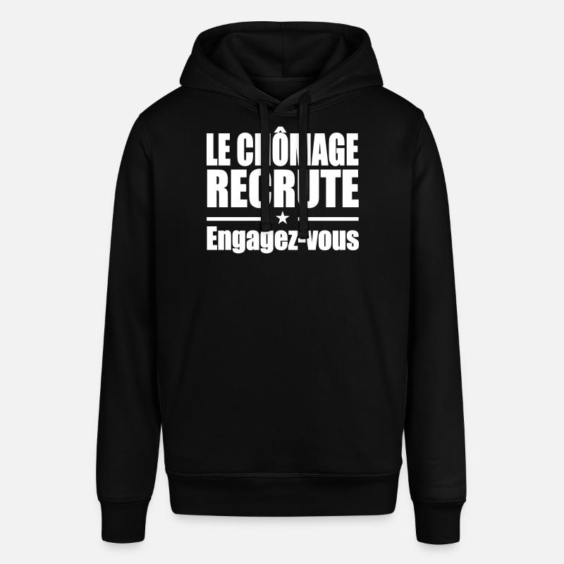 Le Chômage Engagez-vous - Sweat à capuche SOUNDER Stanley/Stella Unisexe - noir