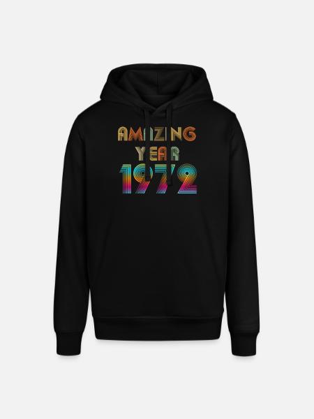 Amazing YEAR 1972 - Stanley/Stella SOUNDER Unisex Hoodie - black