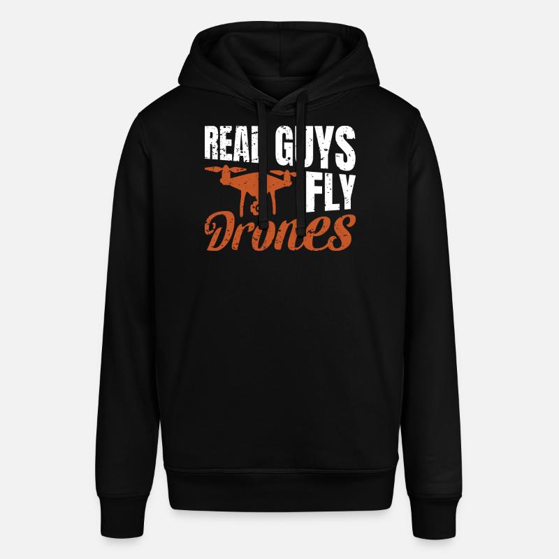 De vrais gars pilotent des drones - Sweat à capuche SOUNDER Stanley/Stella Unisexe - noir