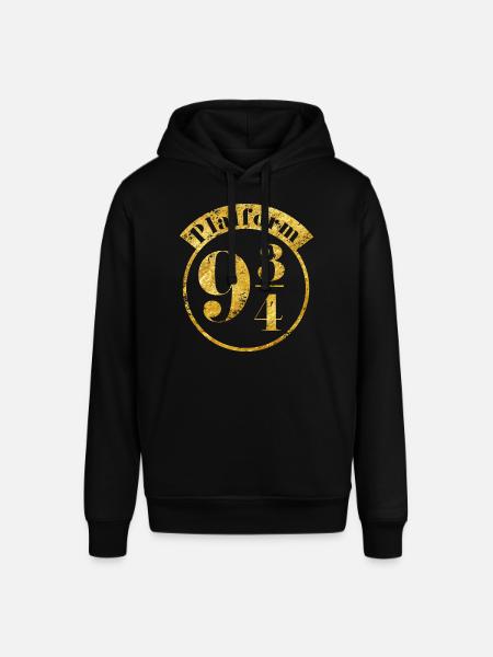 Harry Potter Platform 9 3/4 Gold - Stanley/Stella SOUNDER unisex hoodie - sort