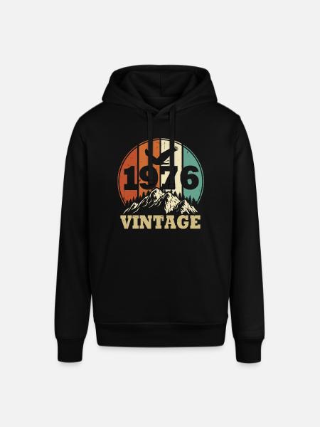 Vintage 1976 - Sweat à capuche SOUNDER Stanley/Stella Unisexe - noir