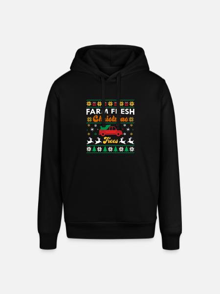 Farm Fresh Christmas Trees - Stanley/Stella SOUNDER Unisex Hoodie - black