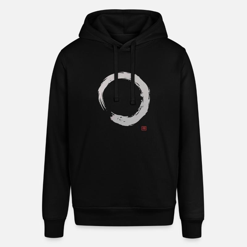 Calligraphie Enso Circle | Bouddhisme zen - Sweat à capuche SOUNDER Stanley/Stella Unisexe - noir