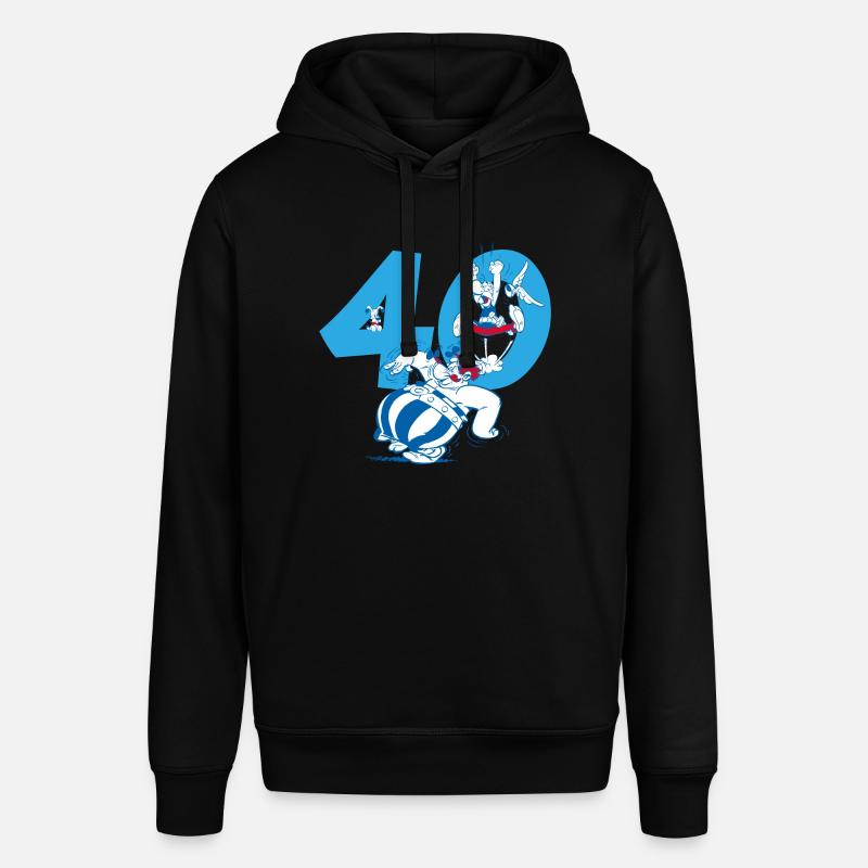 Diseño del 40 cumpleaños de Astérix y Obélix - Sudadera unisex Stanley/Stella SOUNDER - negro