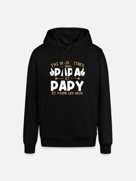 Papa et papy - Sweat à capuche SOUNDER Stanley/Stella Unisexe - noir