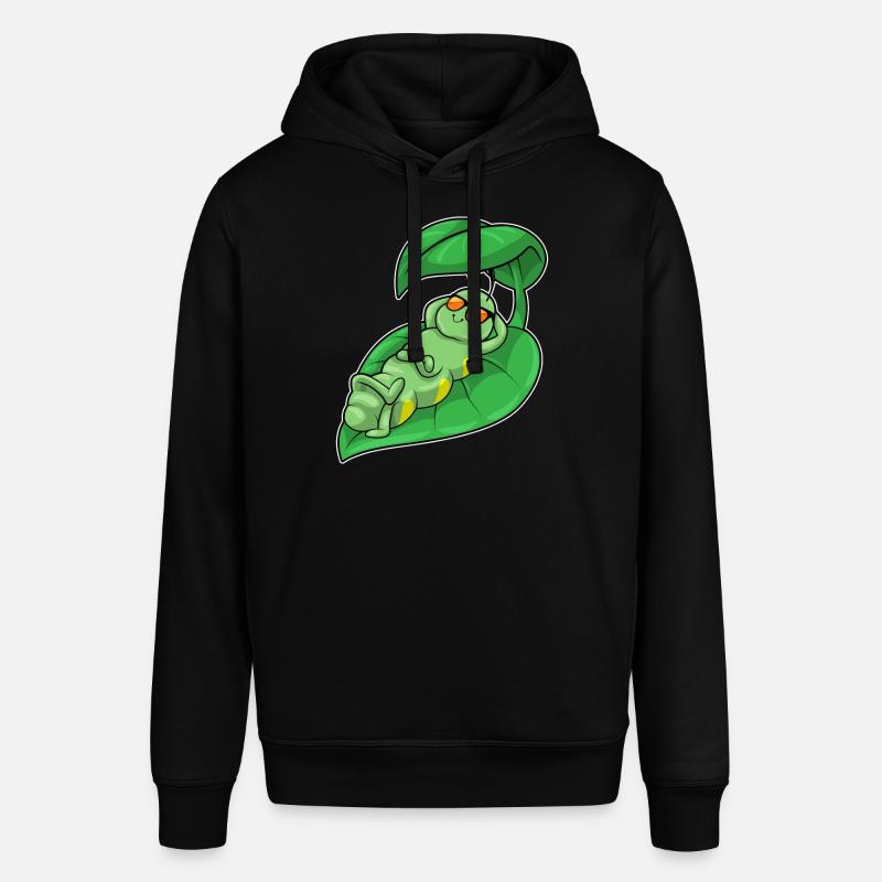 Chenille avec feuille - Sweat à capuche SOUNDER Stanley/Stella Unisexe - noir
