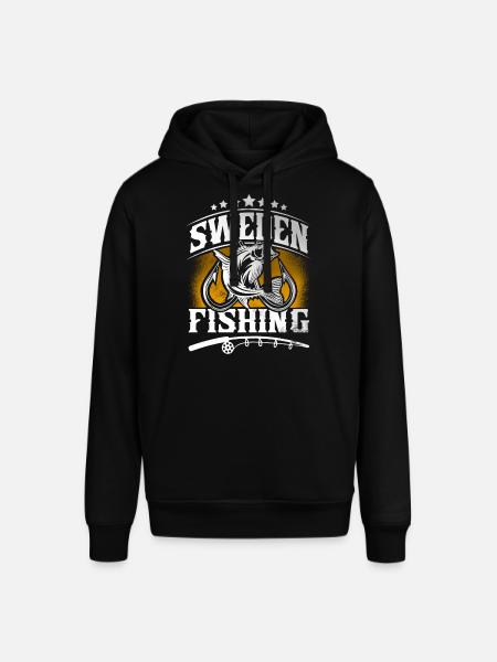 Sweden Fishing Angler - Stanley/Stella SOUNDER Unisex Hoodie - black