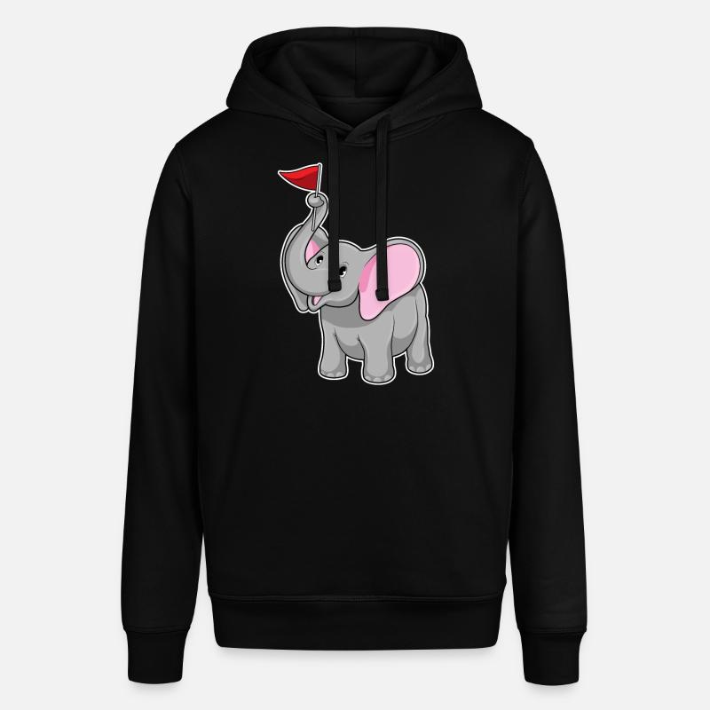 Éléphant avec drapeau - Sweat à capuche SOUNDER Stanley/Stella Unisexe - noir