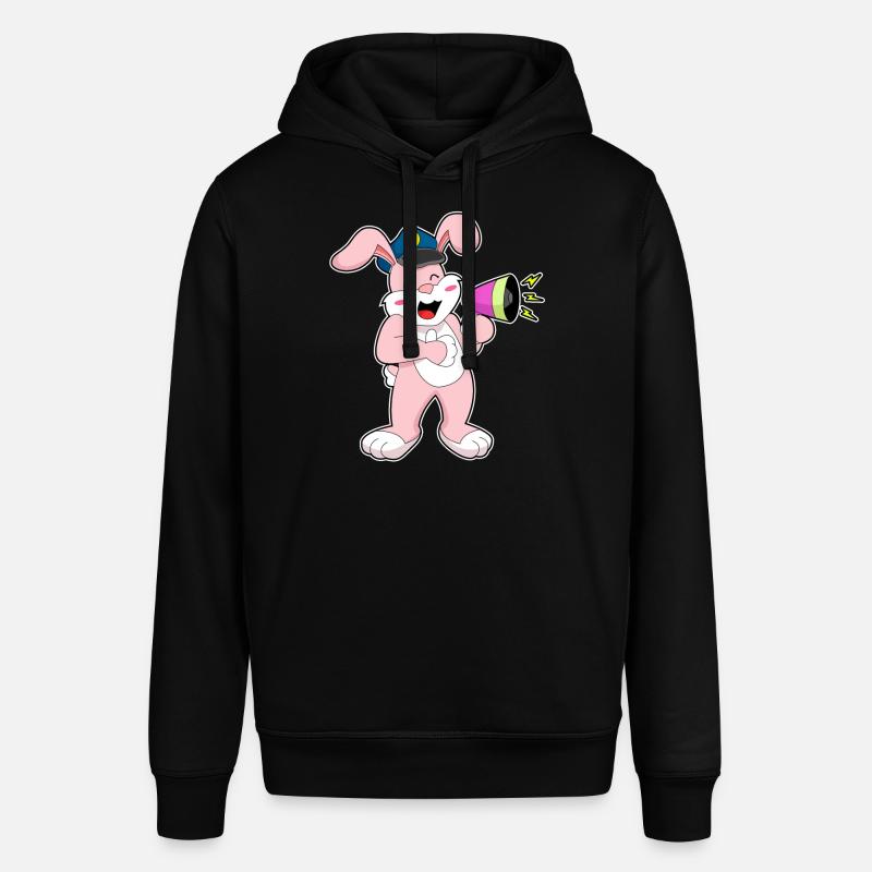 Rabbit Policier Microphone - Sweat à capuche SOUNDER Stanley/Stella Unisexe - noir