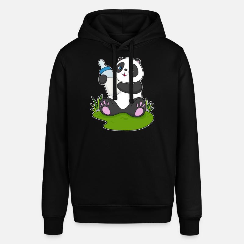 Bouteille de lait Panda - Sweat à capuche SOUNDER Stanley/Stella Unisexe - noir