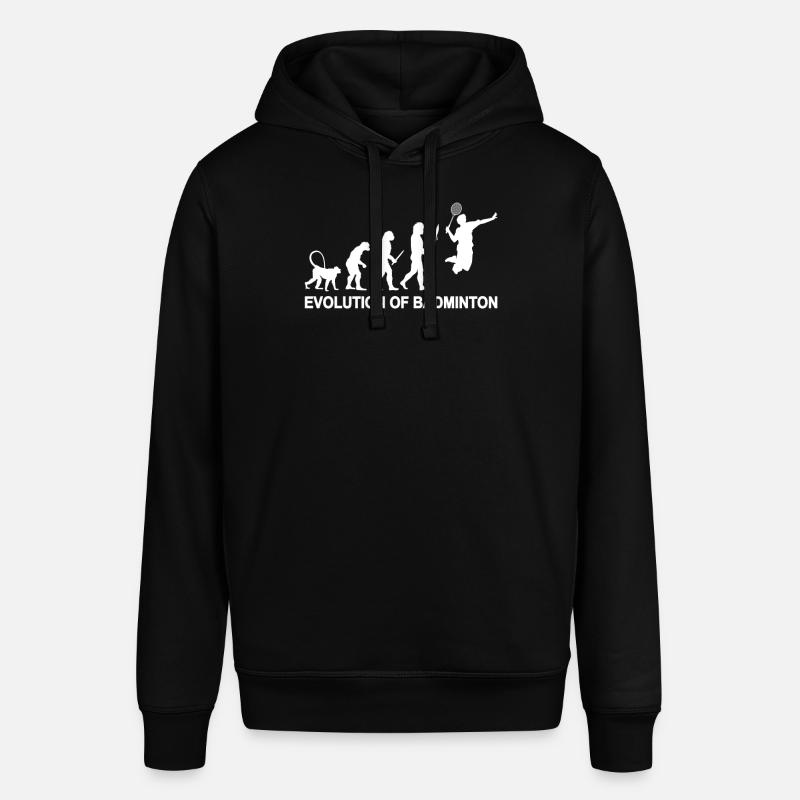 Évolution du badminton - Sweat à capuche SOUNDER Stanley/Stella Unisexe - noir