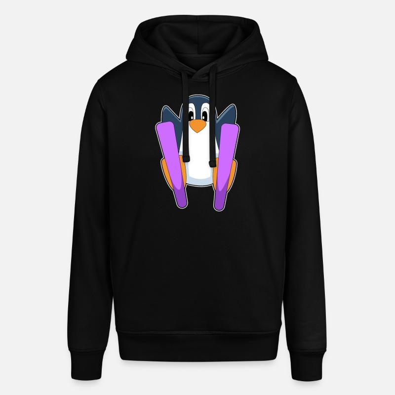 Penguin Skier Ski - Sweat à capuche SOUNDER Stanley/Stella Unisexe - noir