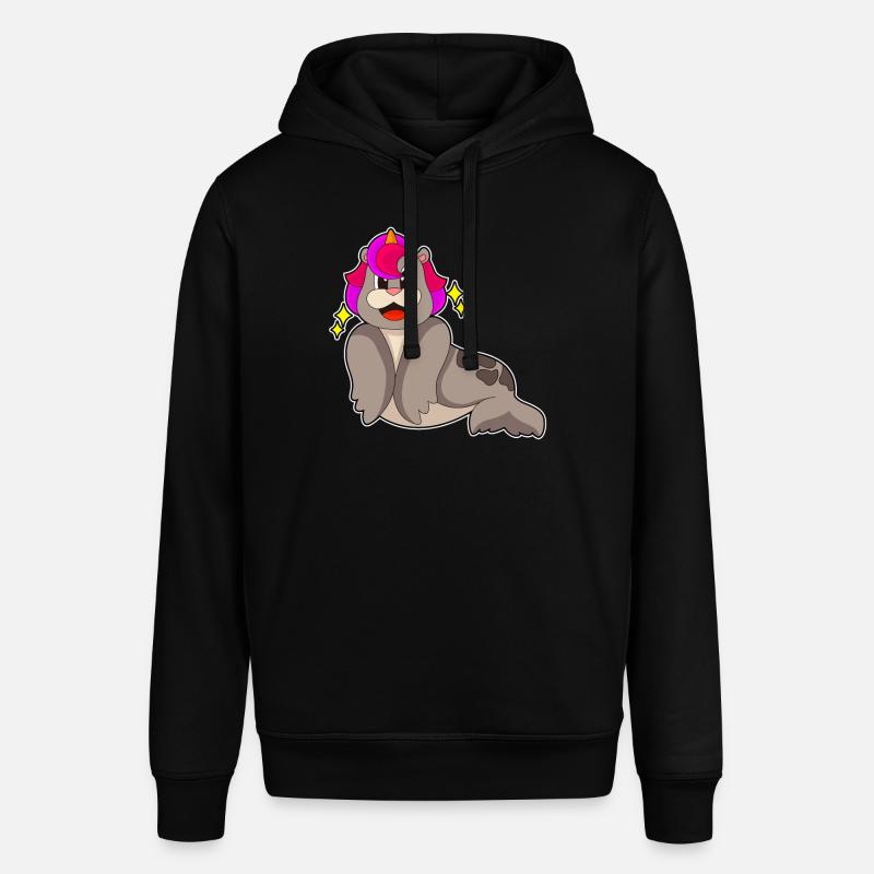 Licorne de phoque - Sweat à capuche SOUNDER Stanley/Stella Unisexe - noir