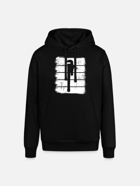 Water Pipe Wrench Sketch - Stanley/Stella SOUNDER Unisex Hoodie - black
