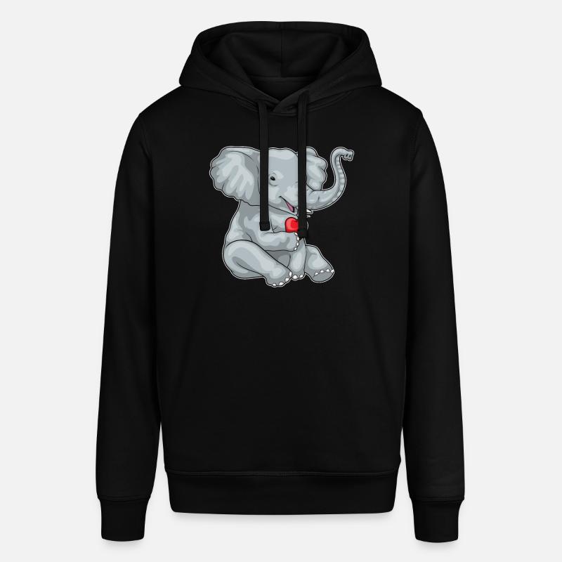 Éléphant Pomme Fruit - Sweat à capuche SOUNDER Stanley/Stella Unisexe - noir