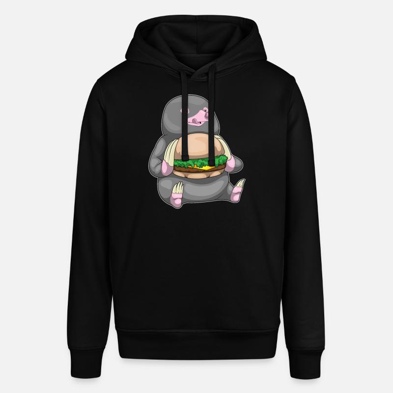 Burger de taupe - Sweat à capuche SOUNDER Stanley/Stella Unisexe - noir