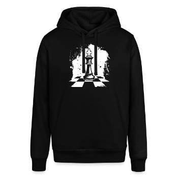 Chess Pieces Graphics - Stanley/Stella SOUNDER Unisex Hoodie - black - Front - Alina (178cm) & Michal (187cm)