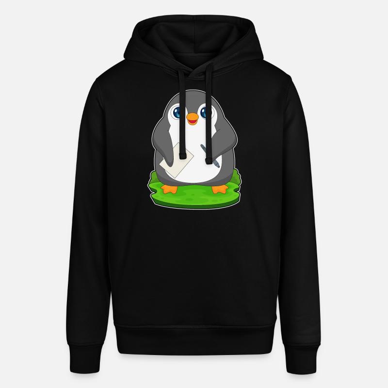 Papier stylo pingouin - Sweat à capuche SOUNDER Stanley/Stella Unisexe - noir